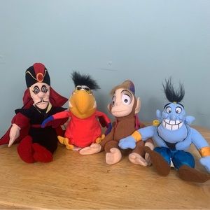 Aladdin Beanies Disney Store‎ Vintage Genie Jafar Abu Lago